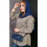 مانتو کتان بغل زیپ - مانتو پاتریس رشت