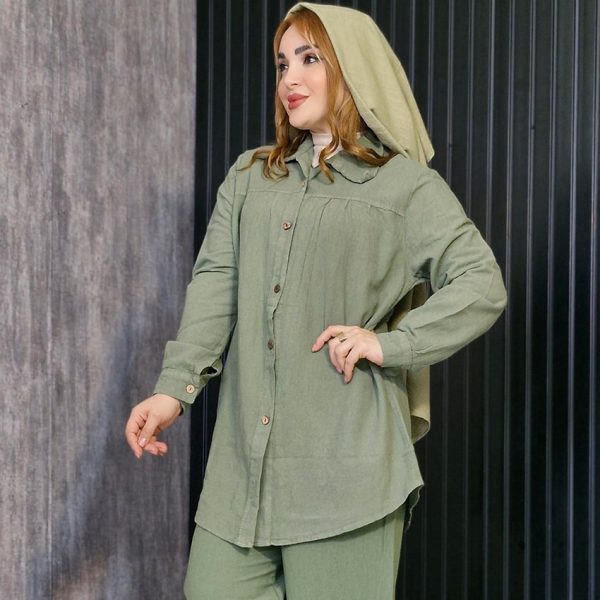 مانتو الیاف چین دار - مانتو پاتریس رشت