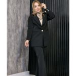 ست کت و شلوار مازراتی تک دکمه - مانتو پاتریس رشت