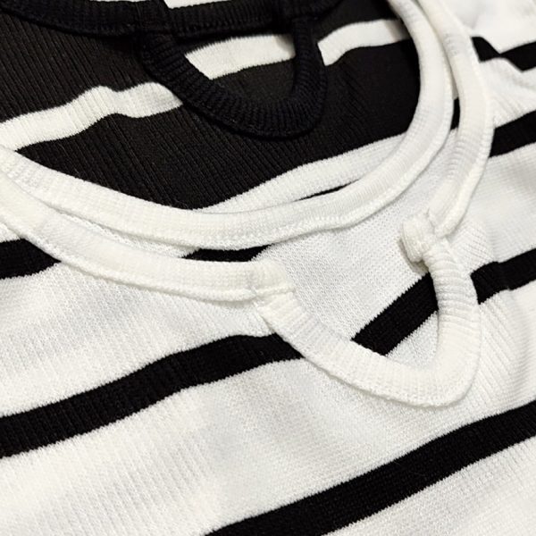 ست تاپ شورتک راه راه - مانتو پاتریس رشت