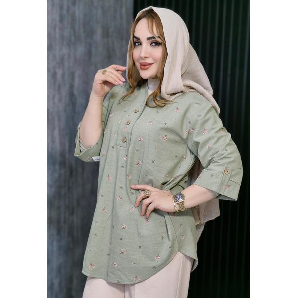 تونیک لینن گلدار - مانتو پاتریس رشت