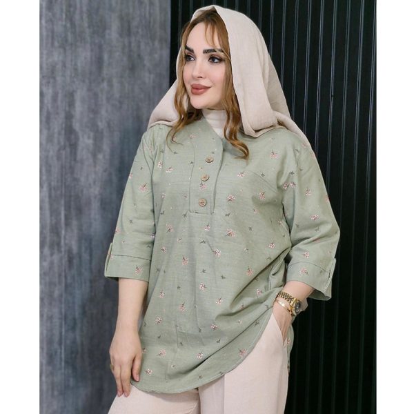 تونیک لینن گلدار - مانتو پاتریس رشت