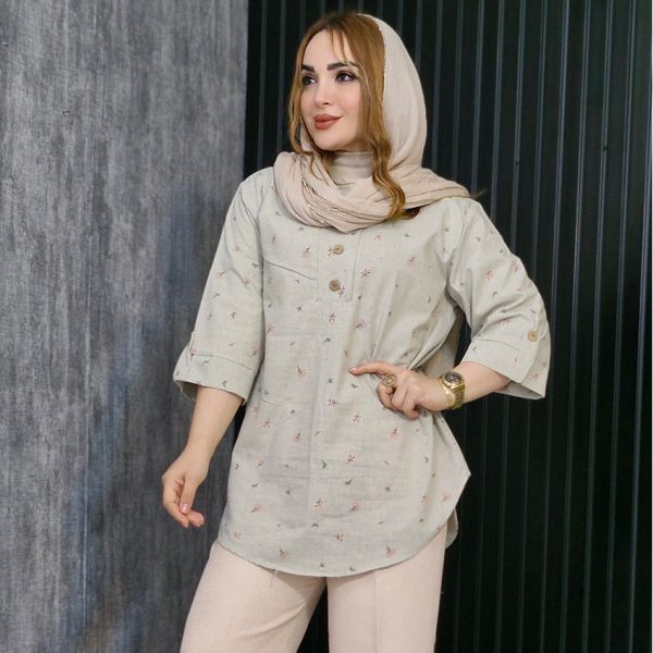 تونیک لینن گلدار - مانتو پاتریس رشت