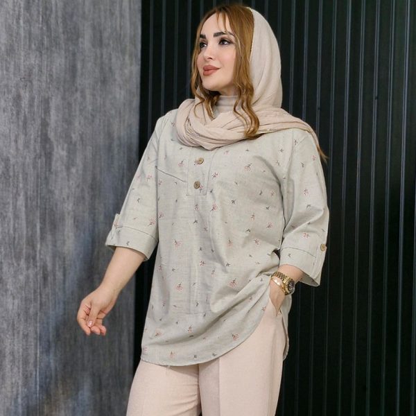 تونیک لینن گلدار - مانتو پاتریس رشت