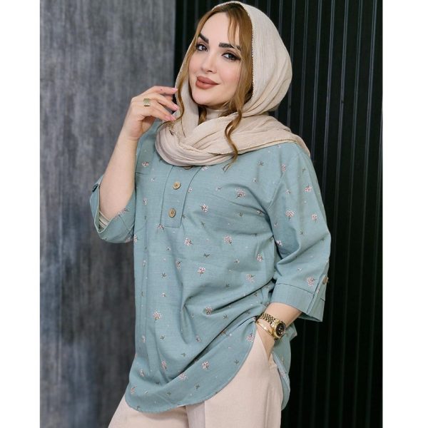 تونیک لینن گلدار - مانتو پاتریس رشت