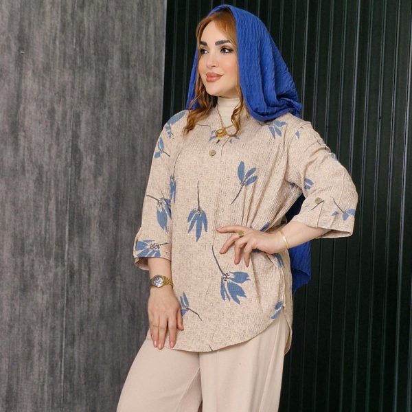 مانتو کریشه طرح گل - مانتو پاتریس رشت