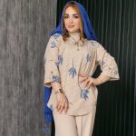 مانتو کریشه طرح گل - مانتو پاتریس رشت