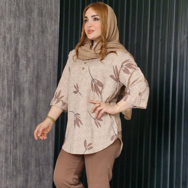 مانتو کریشه طرح گل - مانتو پاتریس رشت