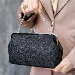 کیف دستی نگینی زنجیردار - مانتو پاتریس رشت