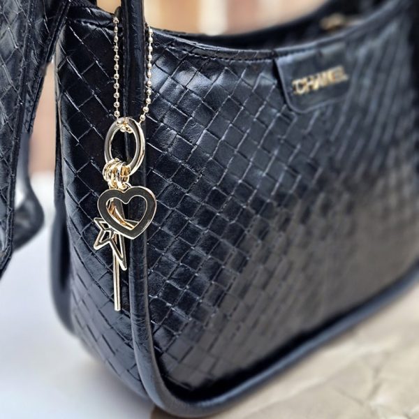 کیف چرم چنل مشکی - مانتو پاتریس رشت