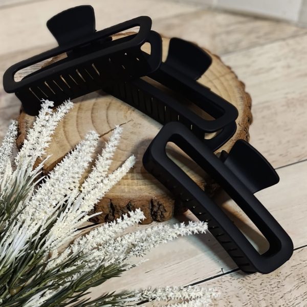 کلیپس ساده بزرگ مشکی - مانتو پاتریس رشت