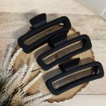 کلیپس ساده بزرگ مشکی - مانتو پاتریس رشت