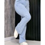 شلوار دمپا جین آبی روشن - مانتو پاتریس رشت