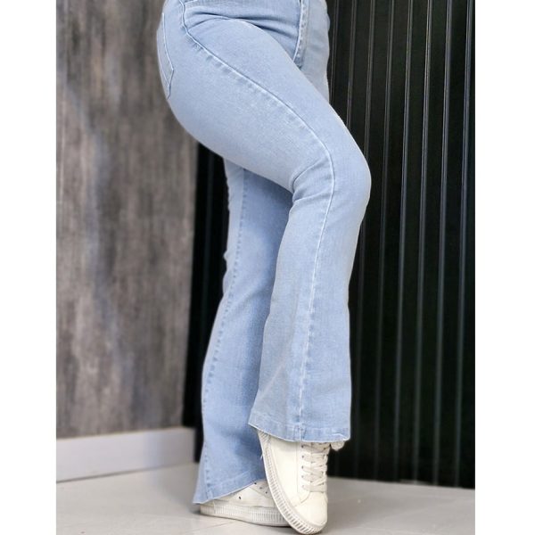 شلوار دمپا جین آبی روشن - مانتو پاتریس رشت