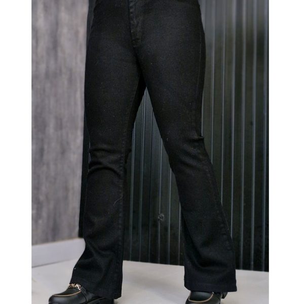 شلوار دمپا مشکی جین کشی - مانتو پاتریس رشت