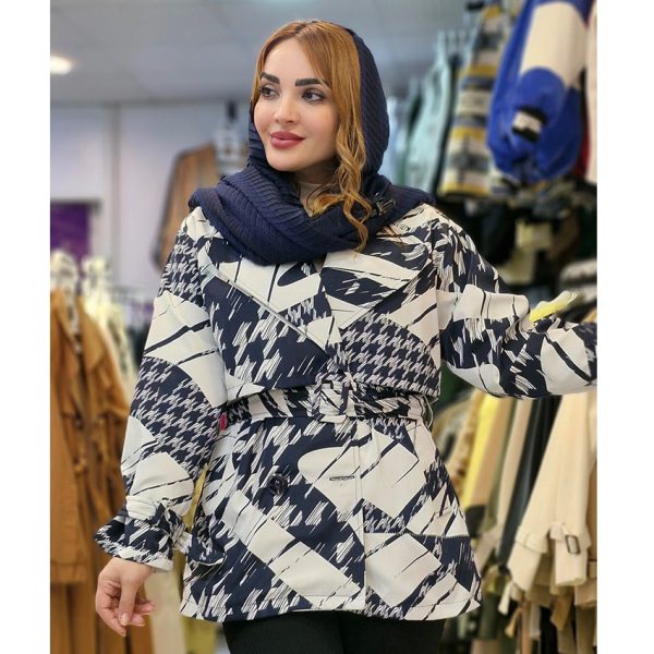 بارانی طرحدار داخل آستر دار - مانتو پاتریس رشت