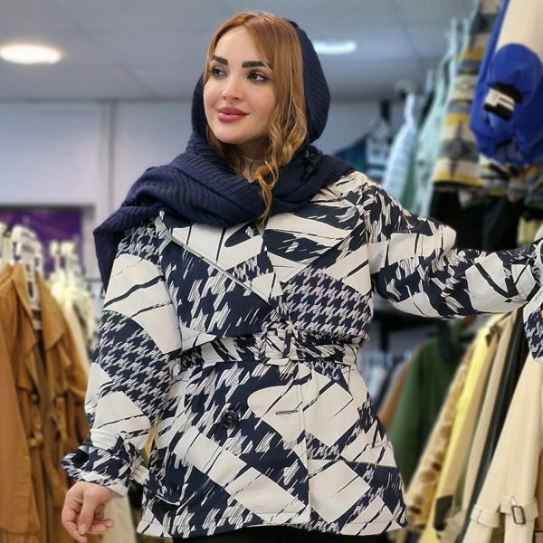 4410013-min بارانی طرحدار داخل آستر دار - مانتو پاتریس رشت