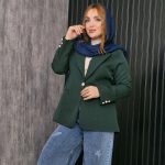 مانتو کتی دکمه طلایی - مانتو پاتریس رشت