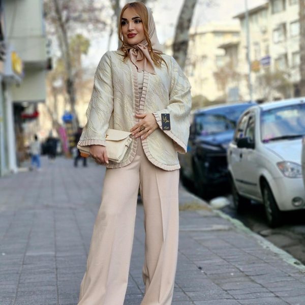 ست کت شلوار ژاکارد - مانتو پاتریس رشت