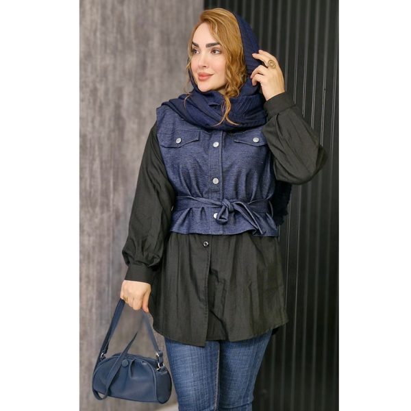 دو تیکه جین پوپلین - مانتو پاتریس رشت