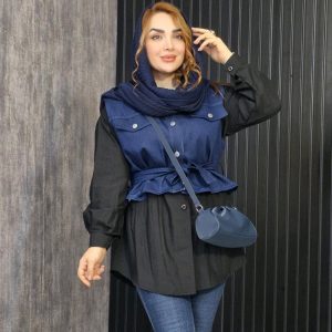 دو تیکه جین پوپلین - مانتو پاتریس رشت