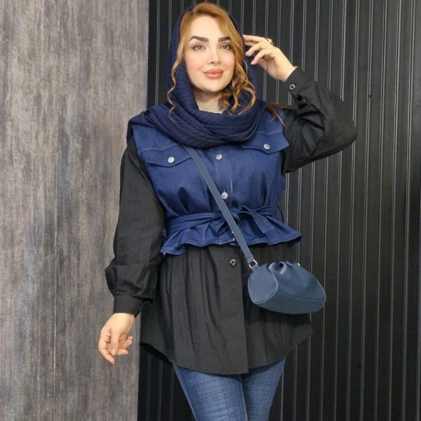 دو تیکه جین پوپلین - مانتو پاتریس رشت