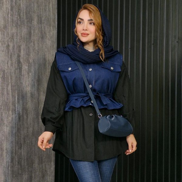 دو تیکه جین پوپلین - مانتو پاتریس رشت