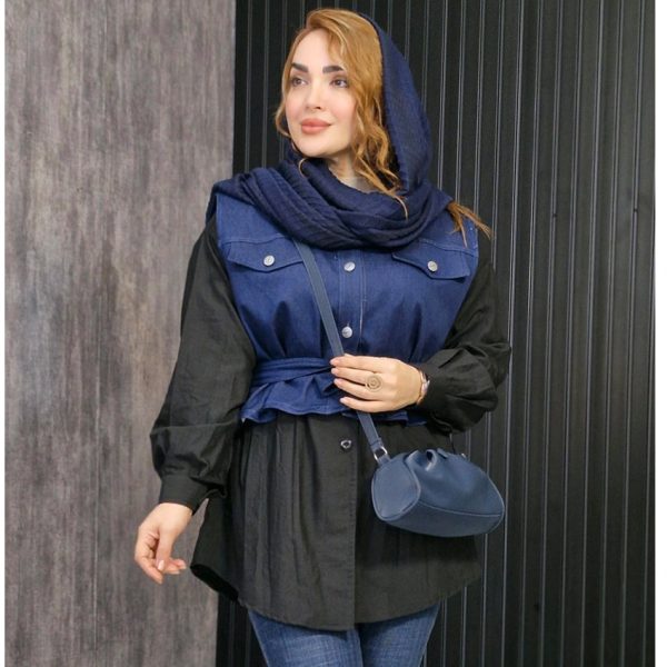 دو تیکه جین پوپلین - مانتو پاتریس رشت