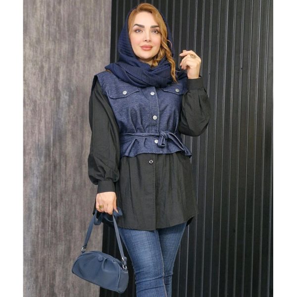 دو تیکه جین پوپلین - مانتو پاتریس رشت