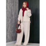 ست مانتو شلوار لینن پفکی - مانتو پاتریس رشت