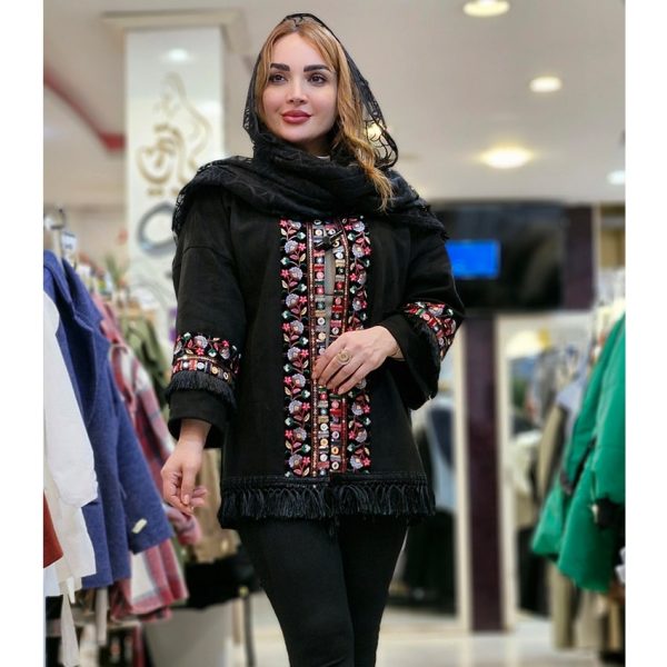 مانتو کتی مخمل عیدانه - مانتو پاتریس رشت