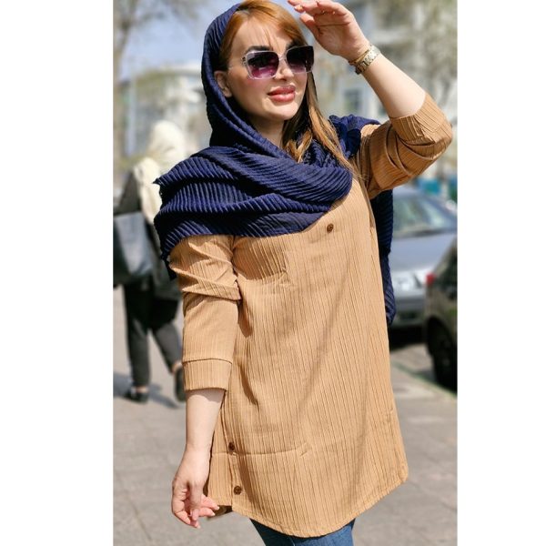 شومیز کراش سه دکمه - مانتو پاتریس رشت