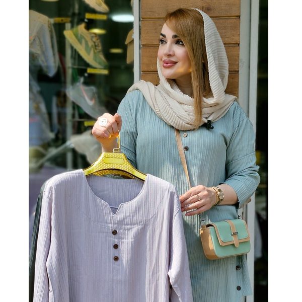 شومیز کراش سه دکمه - مانتو پاتریس رشت