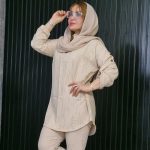 مانتو جلوبسته دو دکمه