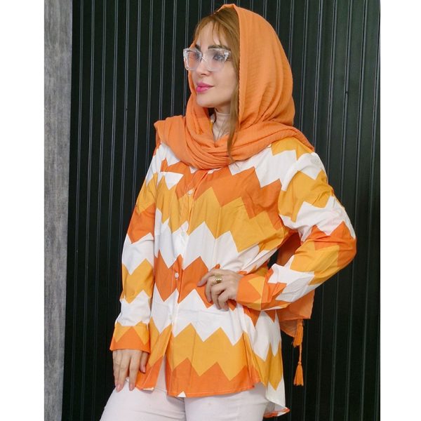 مانتو زیگ زاگ رنگی