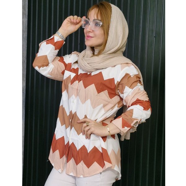 مانتو زیگ زاگ رنگی