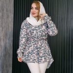 مانتو گلدار نخی