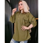 مانتو جیب پاکتی لینن