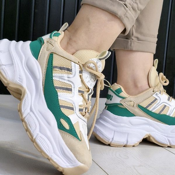 کتونی کرم سبز لژدار - مانتو پاتریس رشت