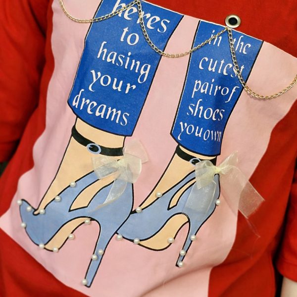 تیشرت لانگ کفش پاپیونی - مانتو پاتریس رشت