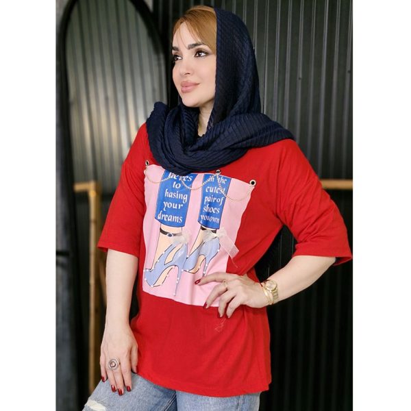 تیشرت لانگ کفش پاپیونی