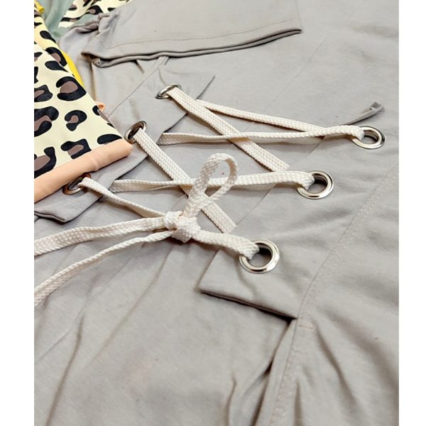 تونیک پلنگی پشت پرچ دار - مانتو پاتریس رشت