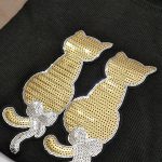 تیشرت لانگ دو گربه پولکی- مانتو پاتریس رشت