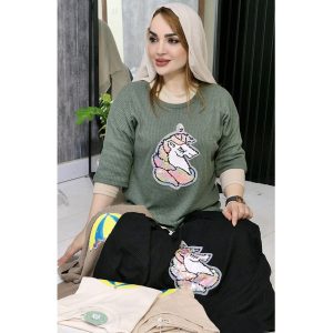تیشرت پولکی طرحدار - مانتو پاتریس رشت