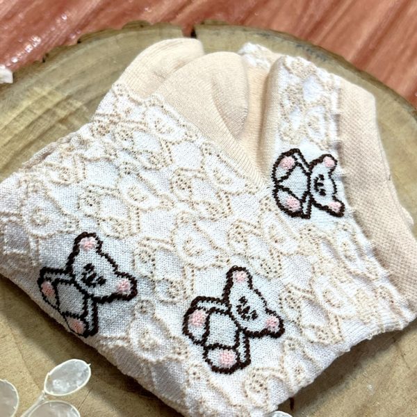 جوراب مچی خرس کرمی - مانتو پاتریس رشت