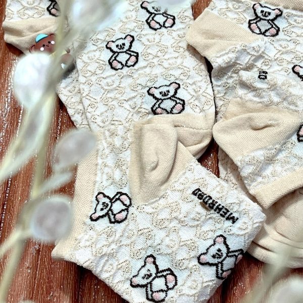 جوراب مچی خرس کرمی - مانتو پاتریس رشت