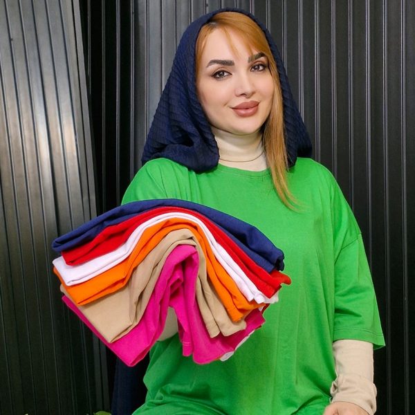 تیشرت لانگ بیسیک نخ پنبه -