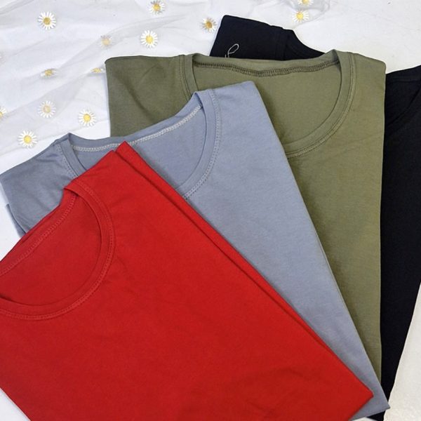 تیشرت لانگ بیسیک نخ پنبه -