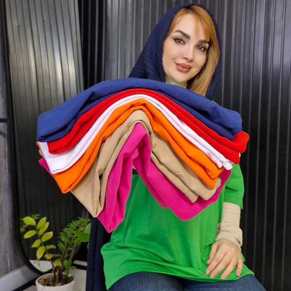 تیشرت لانگ بیسیک نخ پنبه -