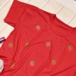 تیشرت نخ پنبه چاپ توت فرنگی